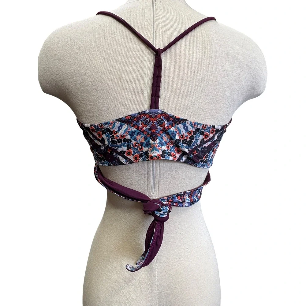 Athleta Marrakesh Twister Bikini Set Boho Geo Print Swim Suit Beach‎ Resort XL
